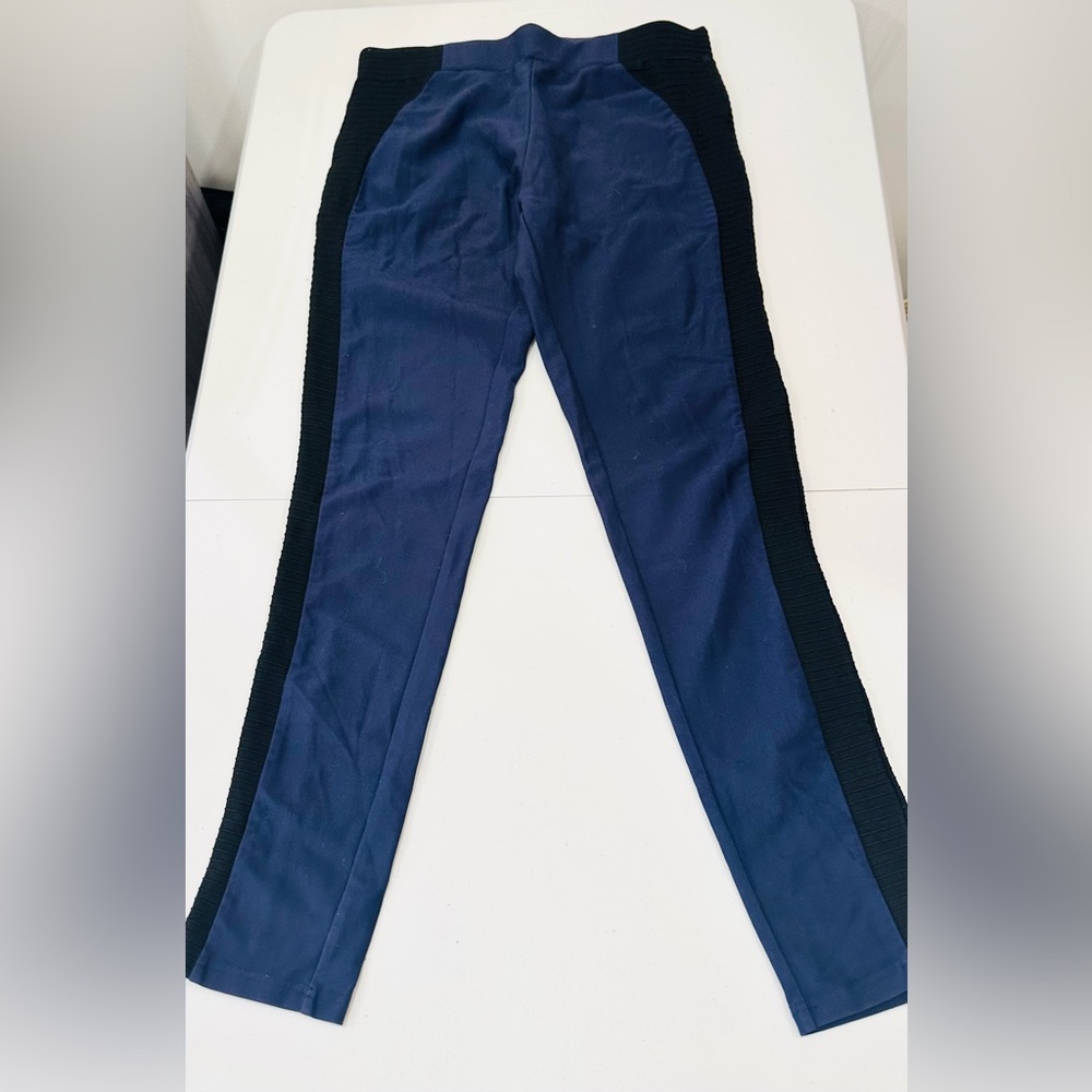 Patrizia Luca Milano Women’s Black & Purple Leggings 28”‎  Size M